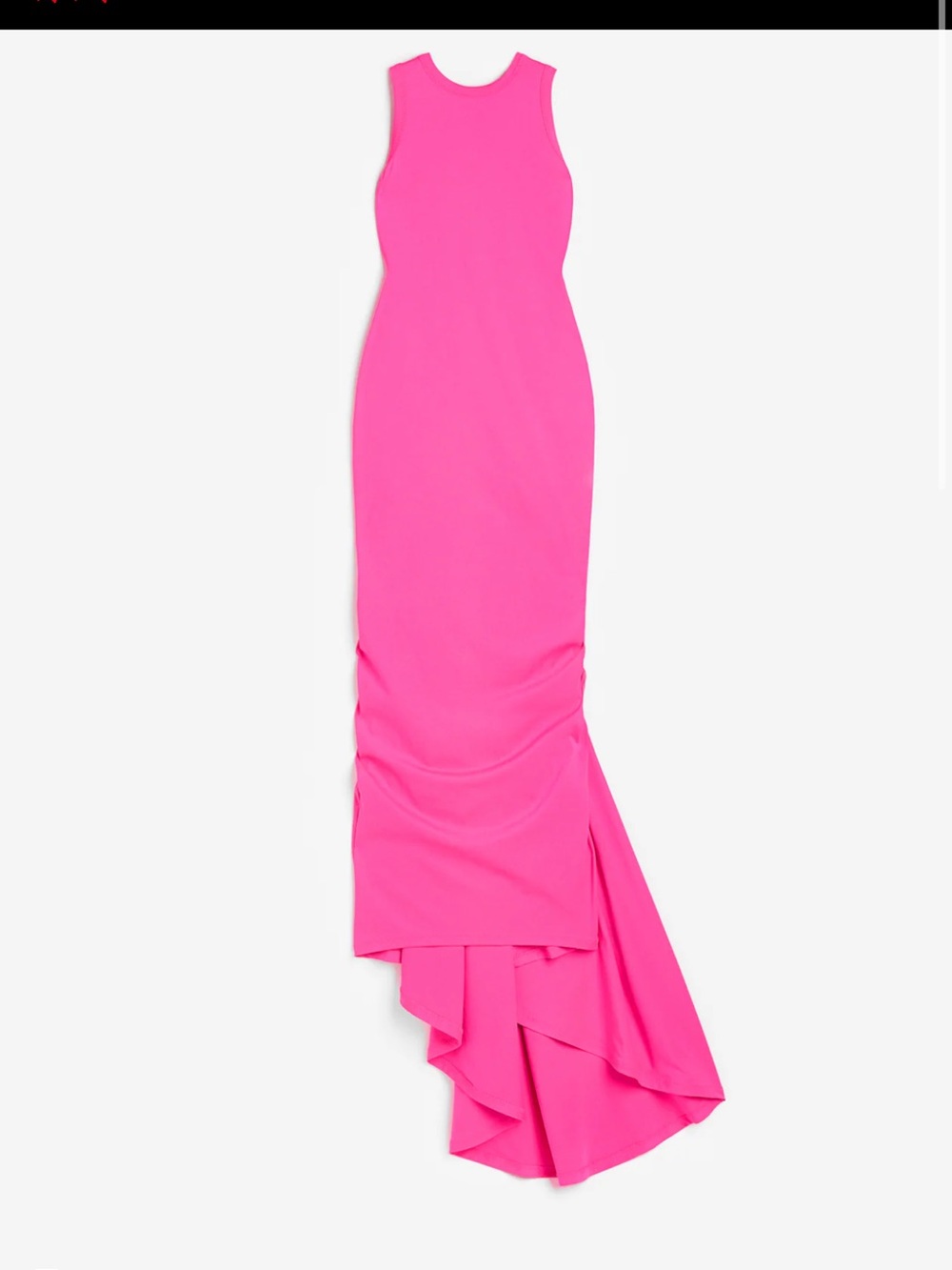 ISO H&M Studio Neon Pink Sleeveless Maxi Dress with Train Sz XL/ XXL- DONT BUY